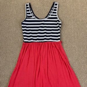 *NEW* Contrast Striped Sleeveless Dress